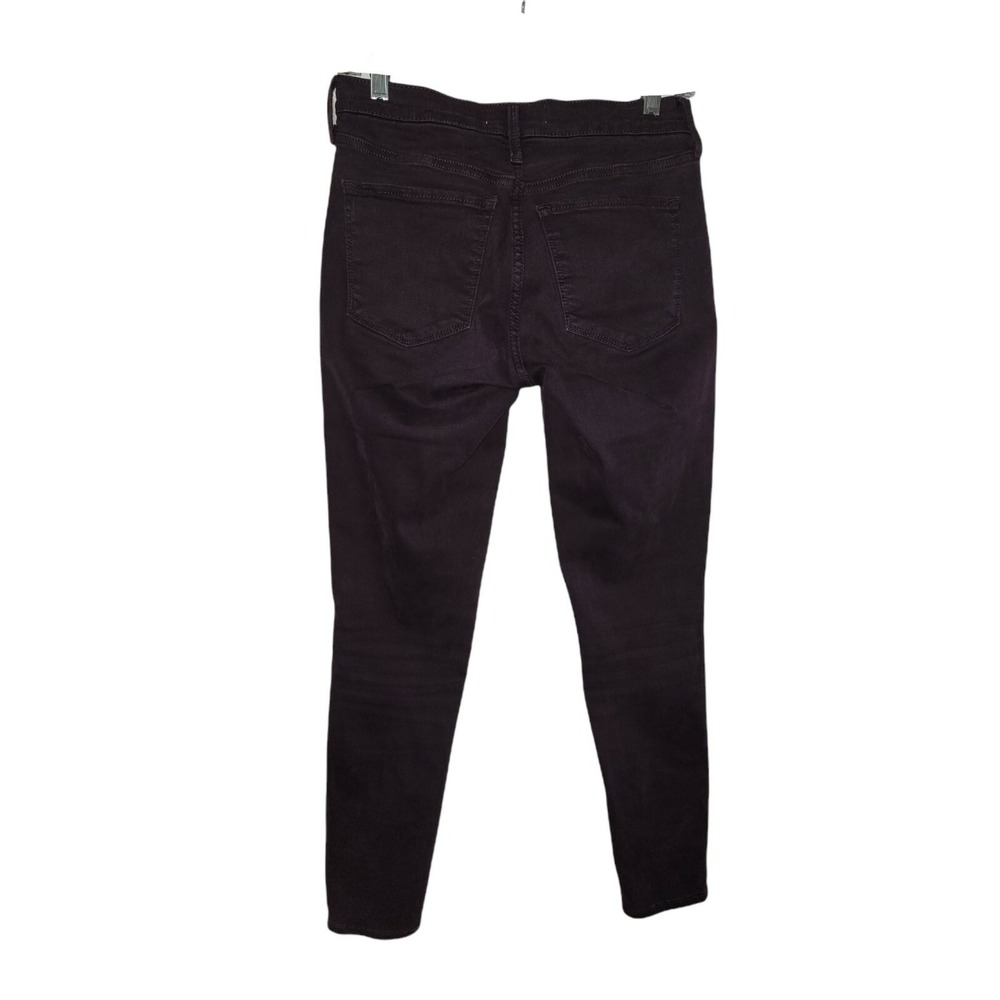 GAP 1969 True Skinny Jeans Womens 27R Deep Plum Wash Zipper Ankle Detail - Picture 2 of 6